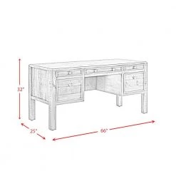 Lenox 66 in. Rectangle Grey Pine 5 Drawer Computer Desk by Picket House Furnishings -Picket House Furnishings Sales Store industrial grey picket house furnishings computer desks m 11240 11 cu fa 1000