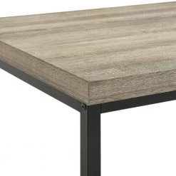 Ashby 55 in. Rectangle Light Grey Metal 3 Drawer Computer Desk by Picket House Furnishings -Picket House Furnishings Sales Store light grey picket house furnishings computer desks a 7050 dk 4f 1000