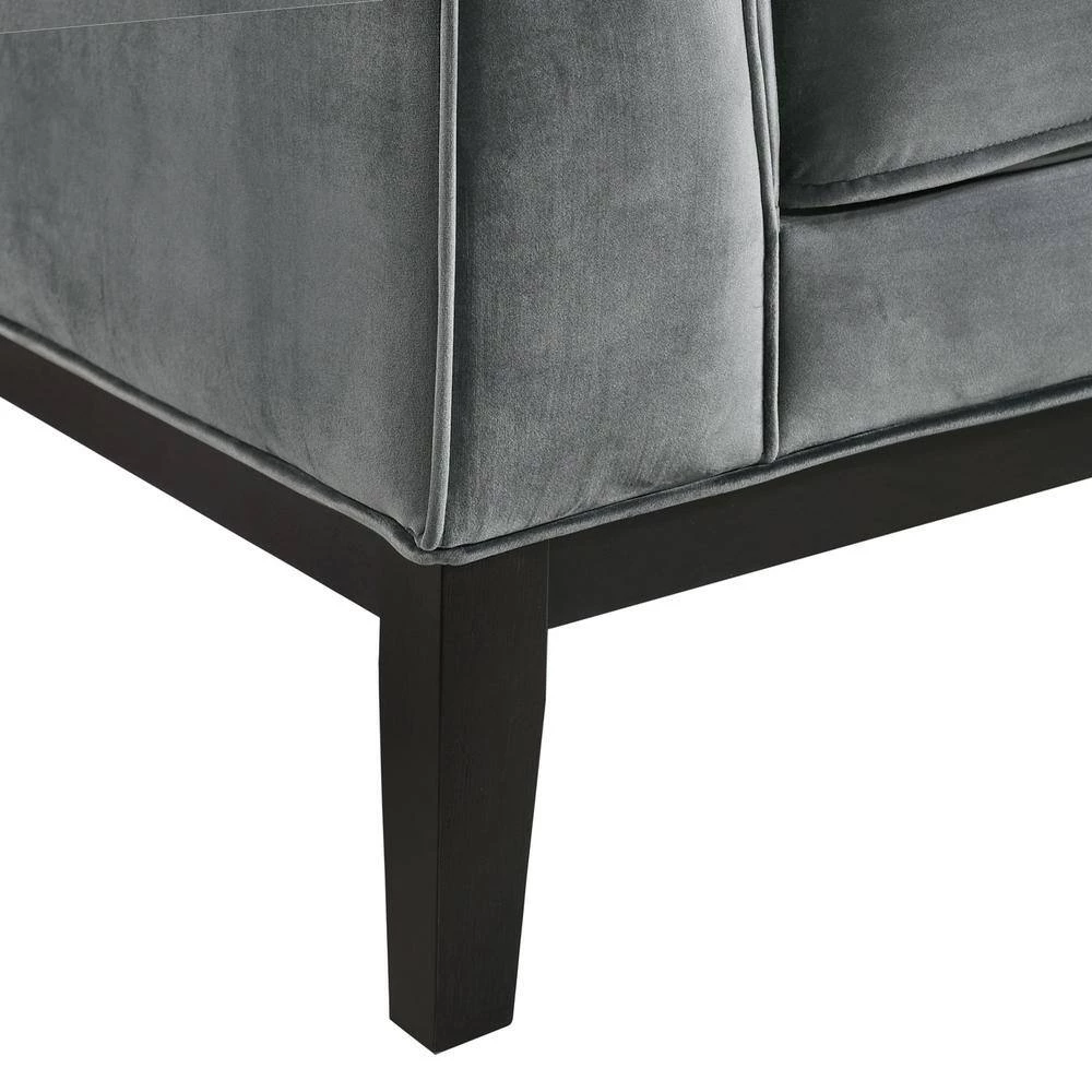 Calabasas 60 in. Light Grey Polyester 2-Seater Loveseat by Picket House Furnishings 6 Calabasas 60 in. Light Grey Polyester 2-Seater Loveseat by Picket House Furnishings - Image 6