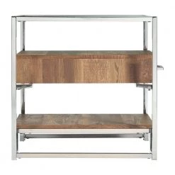 Hampton Square 24 in. Glass Storage End Table in Chrome by Picket House Furnishings 12 Hampton Square 24 in. Glass Storage End Table in Chrome by Picket House Furnishings -Picket House Furnishings Sales Store light walnut picket house furnishings end side tables ctmx100ete 66 1000