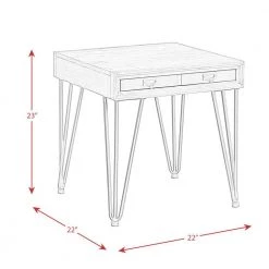 Tanner Light Walnut Transitional End Table by Picket House Furnishings -Picket House Furnishings Sales Store light walnut picket house furnishings end side tables tbn100ette a0 1000