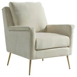 Lincoln Arm Chair in Linen by Picket House Furnishings -Picket House Furnishings Sales Store linen picket house furnishings accent chairs ucb1745100e 40 1000