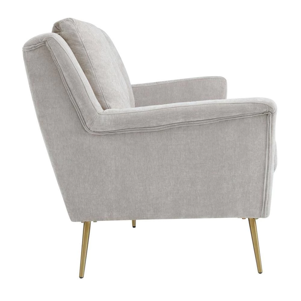 Lincoln 78 in. Dove 3-Seater Sofa with Gold Legs by Picket House Furnishings 3 Lincoln 78 in. Dove 3-Seater Sofa with Gold Legs by Picket House Furnishings - Image 3