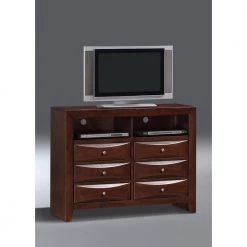 Emily Mahogany 6-Drawer Media Chest by Picket House Furnishings 9 Emily Mahogany 6-Drawer Media Chest by Picket House Furnishings -Picket House Furnishings Sales Store mahogany picket house furnishings media storage em200tvs 31 1000