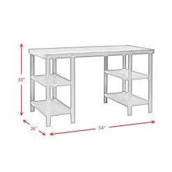Juno 54 in. Rectangle White Faux Marble Computer Desk by Picket House Furnishings -Picket House Furnishings Sales Store marble picket house furnishings computer desks a 9294 dk fa 1000