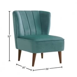 Corbin Tufted Armless Accent Chair in Blue by Picket House Furnishings -Picket House Furnishings Sales Store marine blue picket house furnishings accent chairs uhf291101wle 40 1000