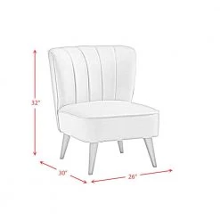 Corbin Tufted Armless Accent Chair in Blue by Picket House Furnishings -Picket House Furnishings Sales Store marine blue picket house furnishings accent chairs uhf291101wle 44 1000