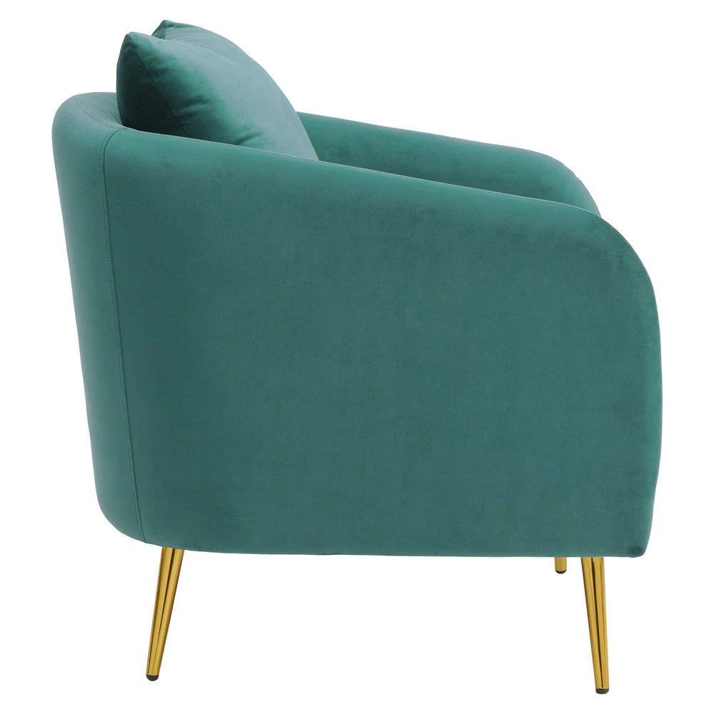 Zuri Accent Arm Chair with Gold Legs in Marine Blue by Picket House Furnishings 7 Zuri Accent Arm Chair with Gold Legs in Marine Blue by Picket House Furnishings - Image 7