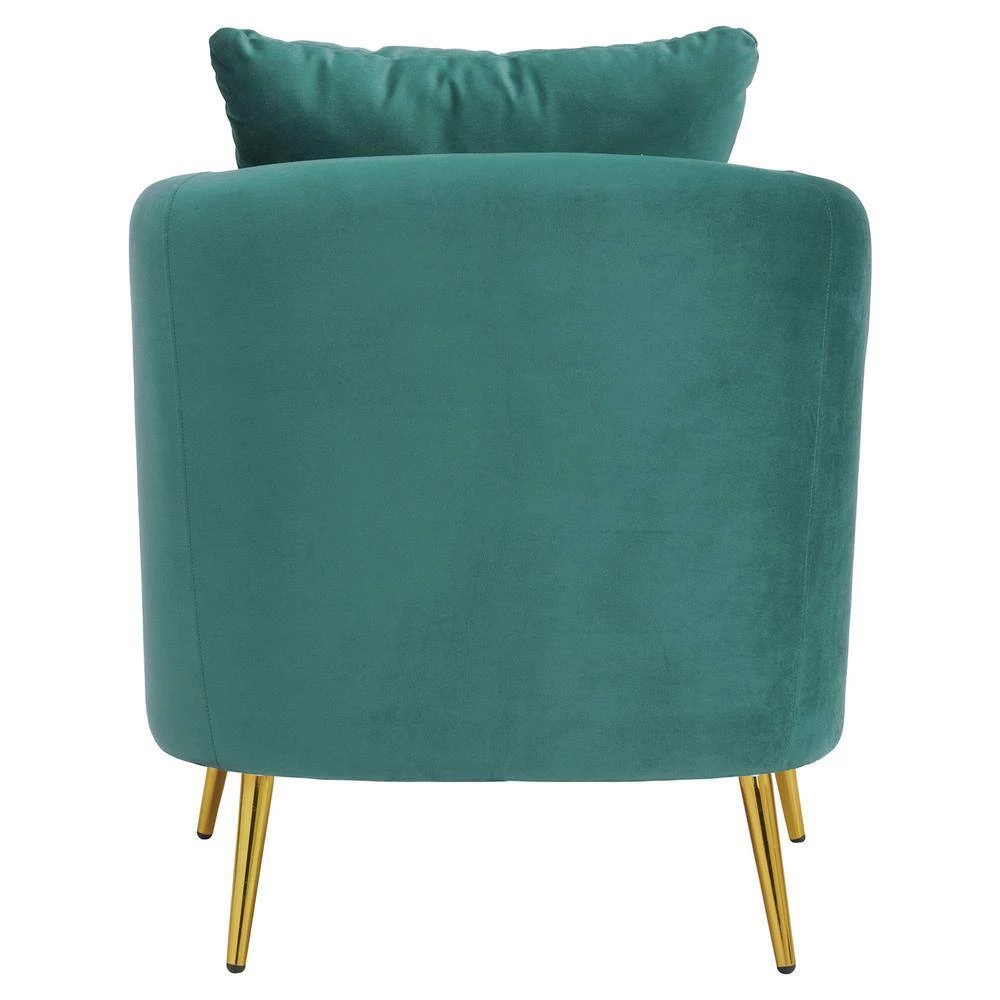 Zuri Accent Arm Chair with Gold Legs in Marine Blue by Picket House Furnishings 5 Zuri Accent Arm Chair with Gold Legs in Marine Blue by Picket House Furnishings - Image 5