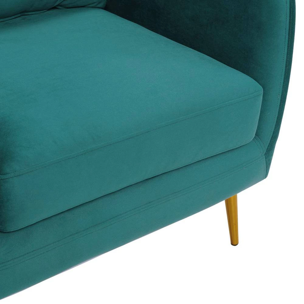 Zuri Accent Arm Chair with Gold Legs in Marine Blue by Picket House Furnishings 11 Zuri Accent Arm Chair with Gold Legs in Marine Blue by Picket House Furnishings - Image 11