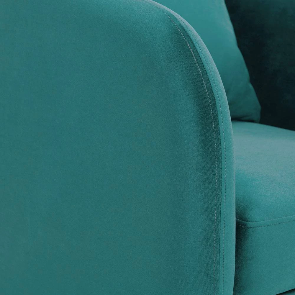 Zuri Accent Arm Chair with Gold Legs in Marine Blue by Picket House Furnishings 10 Zuri Accent Arm Chair with Gold Legs in Marine Blue by Picket House Furnishings - Image 10