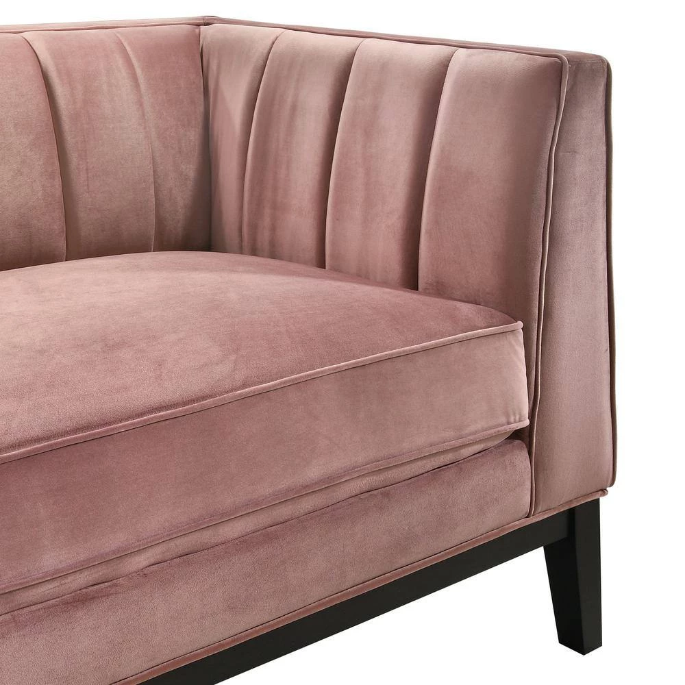 Calabasas 60 in. Light Rose Polyester 2-Seater Loveseat by Picket House Furnishings 5 Calabasas 60 in. Light Rose Polyester 2-Seater Loveseat by Picket House Furnishings - Image 5