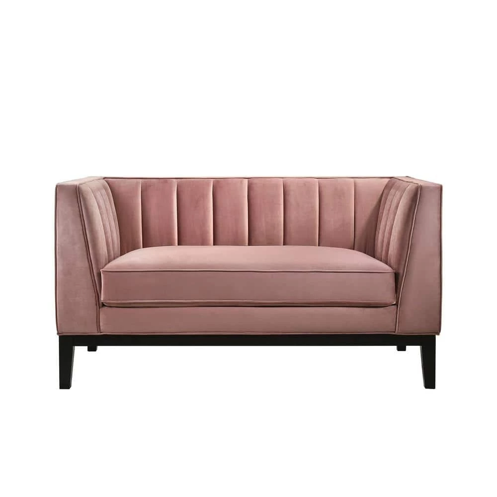 Calabasas 60 in. Light Rose Polyester 2-Seater Loveseat by Picket House Furnishings 2 Calabasas 60 in. Light Rose Polyester 2-Seater Loveseat by Picket House Furnishings - Image 2