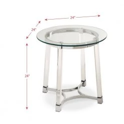 Sophia Clear Modern End Table by Picket House Furnishings -Picket House Furnishings Sales Store metal picket house furnishings end side tables clc100ete 40 1000