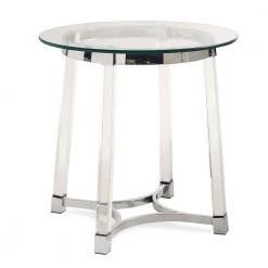 Sophia Clear Modern End Table by Picket House Furnishings
