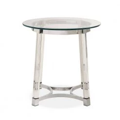 Sophia Clear Modern End Table by Picket House Furnishings -Picket House Furnishings Sales Store metal picket house furnishings end side tables clc100ete c3 1000