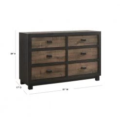 Harrison 6-Drawer Hazelnut Dresser by Picket House Furnishings -Picket House Furnishings Sales Store n a picket house furnishings dressers hg100dr 40 1000