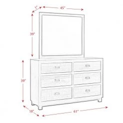 Harrison 6-Drawer Walnut Dresser with Mirror by Picket House Furnishings 20 Harrison 6-Drawer Walnut Dresser with Mirror by Picket House Furnishings -Picket House Furnishings Sales Store n a picket house furnishings dressers hg100drmr 76 1000