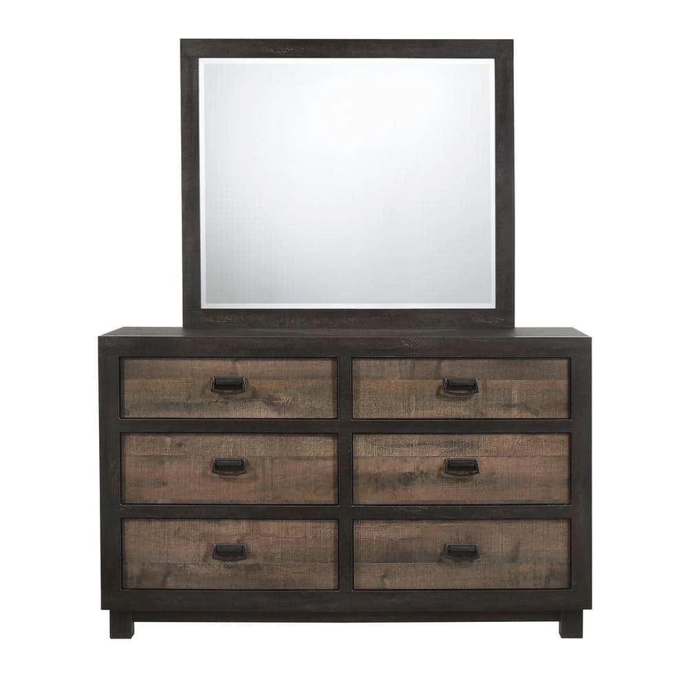 Harrison 6-Drawer Walnut Dresser with Mirror by Picket House Furnishings 5 Harrison 6-Drawer Walnut Dresser with Mirror by Picket House Furnishings - Image 5