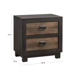 Harrison 2-Drawer Walnut Nightstand by Picket House Furnishings -Picket House Furnishings Sales Store n a picket house furnishings nightstands hg100ns 40 1000