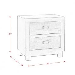 Harrison 2-Drawer Walnut Nightstand by Picket House Furnishings -Picket House Furnishings Sales Store n a picket house furnishings nightstands hg100ns a0 1000