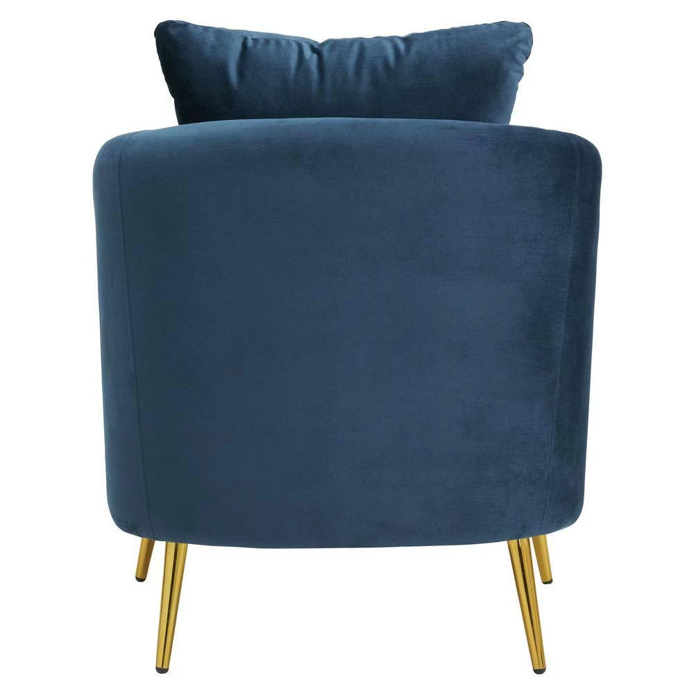 Zuri Navy Accent Chair with Gold Legs by Picket House Furnishings 6 Zuri Navy Accent Chair with Gold Legs by Picket House Furnishings - Image 6