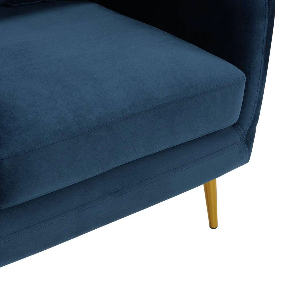 Zuri Navy Accent Chair with Gold Legs by Picket House Furnishings 8 Zuri Navy Accent Chair with Gold Legs by Picket House Furnishings - Image 8