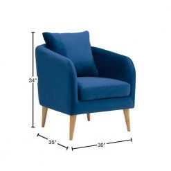 Zoe Accent Arm Chair with Wooden Legs in Navy by Picket House Furnishings 14 Zoe Accent Arm Chair with Wooden Legs in Navy by Picket House Furnishings -Picket House Furnishings Sales Store navy picket house furnishings accent chairs ujs286101wle 40 1000