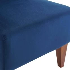 Elizabeth Navy Armless Slipper Chair by Picket House Furnishings -Picket House Furnishings Sales Store navy picket house furnishings accent chairs usc286100e 44 1000