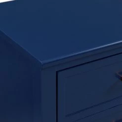 Brody 28 in. H x 24 in. W x 16 in. D Side Table in Navy by Picket House Furnishings -Picket House Furnishings Sales Store navy picket house furnishings nightstands ctbn450ns 1f 1000