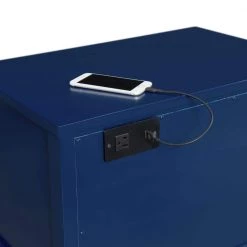 Brody 28 in. H x 24 in. W x 16 in. D Side Table in Navy by Picket House Furnishings -Picket House Furnishings Sales Store navy picket house furnishings nightstands ctbn450ns fa 1000