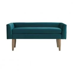 Bella Green Upholstered Bench by Picket House Furnishings -Picket House Furnishings Sales Store peacock picket house furnishings bedroom benches utl1810700bnwwe c3 1000