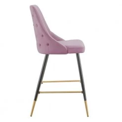 Zia 27 in. Blush High Back Metal Bar Stool (Set of 2) by Picket House Furnishings -Picket House Furnishings Sales Store pink picket house furnishings bar stools r 1350 1903 bse 1f 1000