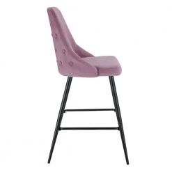 Ziva 27 in. Blush High Back Metal Bar Stool (Set of 2) by Picket House Furnishings -Picket House Furnishings Sales Store pink picket house furnishings bar stools r 2070 1903 bse 1f 1000