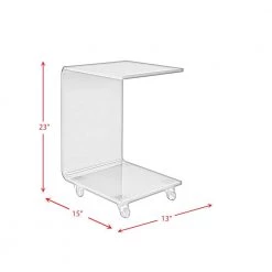Peek Acrylic 13 in. Snack Table in Red by Picket House Furnishings 13 Peek Acrylic 13 in. Snack Table in Red by Picket House Furnishings -Picket House Furnishings Sales Store red picket house furnishings c tables cir999ste fa 1000