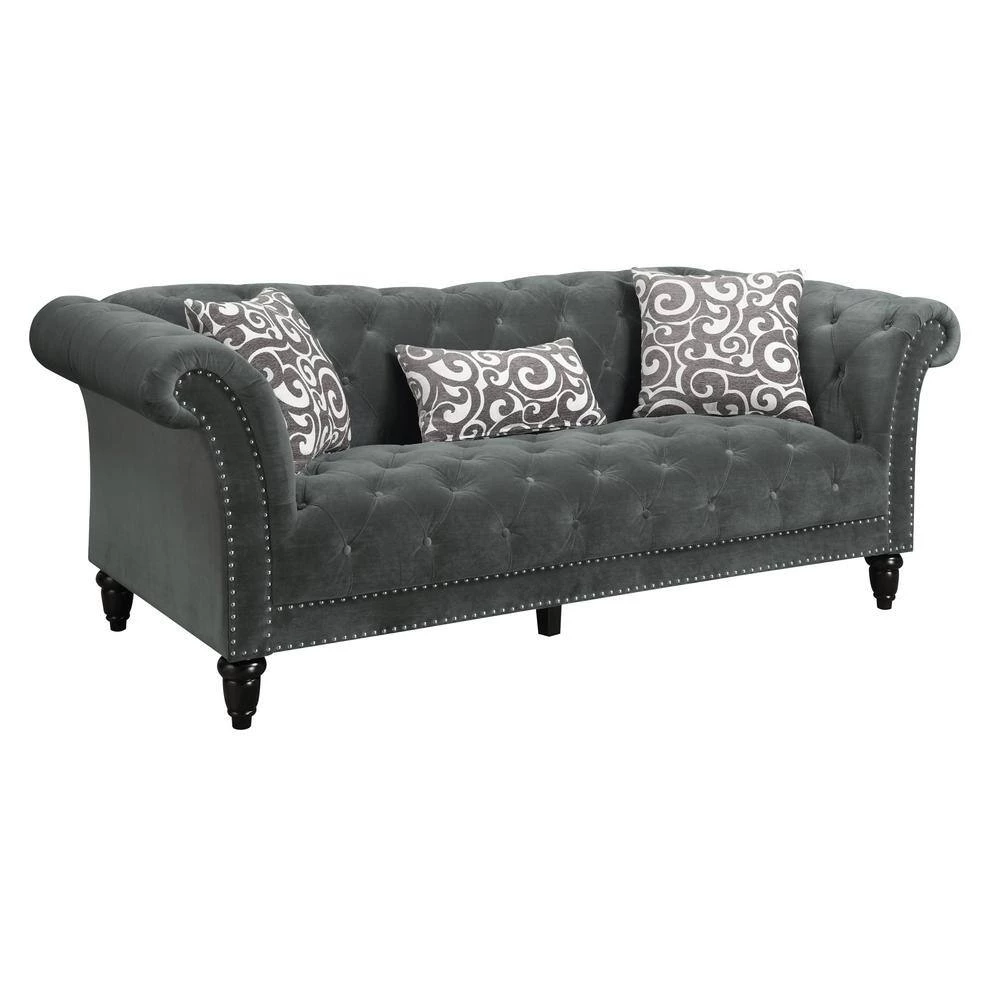 Twine 2-Piece Slate Gray Living Room Sofa and Loveseat Set by Picket House Furnishings 2 Twine 2-Piece Slate Gray Living Room Sofa and Loveseat Set by Picket House Furnishings - Image 2