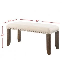 Dex Smokey Walnut Bench by Picket House Furnishings -Picket House Furnishings Sales Store smokey walnut picket house furnishings bedroom benches djx100bn 1f 1000