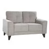 Asher 55 in. Storm Polyester 2-Seater Loveseat by Picket House Furnishings