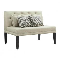 Mara Taupe Loveseat with 5-Pillows by Picket House Furnishings