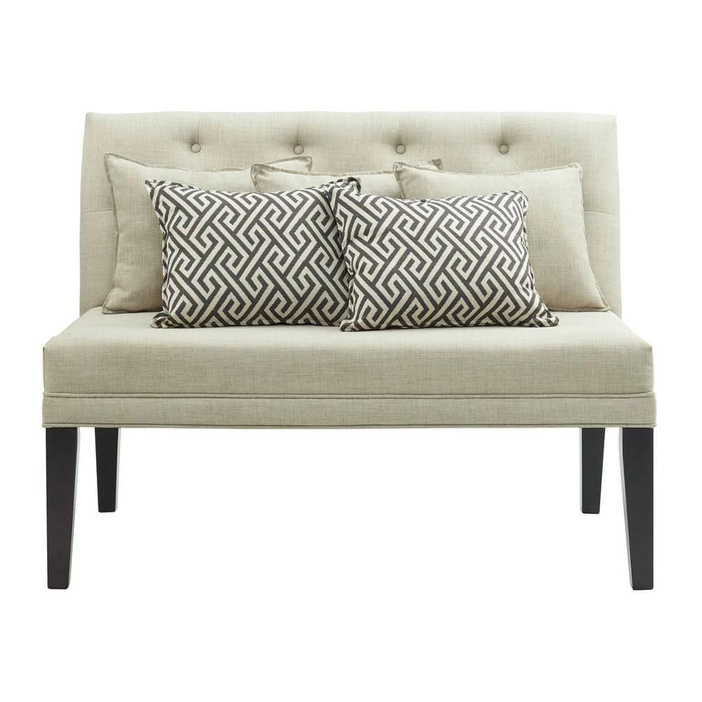 Mara Taupe Loveseat with 5-Pillows by Picket House Furnishings 4 Mara Taupe Loveseat with 5-Pillows by Picket House Furnishings - Image 4