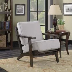 Mercer Accent Chair in Taupe w/ Espresso Legs by Picket House Furnishings -Picket House Furnishings Sales Store taupe upholstery with espresso legs picket house furnishings accent chairs umr540100ew 31 1000