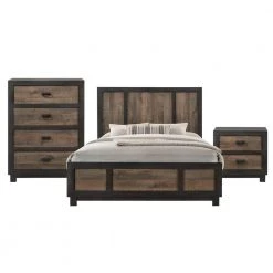 Harrison 3-Piece Walnut Queen Panel Bedroom Set by Picket House Furnishings