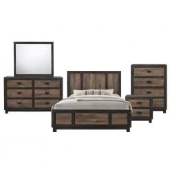 Harrison 5-Piece Walnut Queen Panel Bedroom Set by Picket House Furnishings