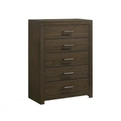 Hendrix 48 in. H x 35 in. W x 16 in. D 5-Drawer Chest in Walnut by Picket House Furnishings
