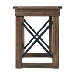 Brax 48 in. Rectangle Walnut Acacia 1 Drawer Computer Desk by Picket House Furnishings -Picket House Furnishings Sales Store walnut picket house furnishings computer desks a 1250 dk 4f 1000