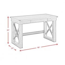 Brax 48 in. Rectangle Walnut Acacia 1 Drawer Computer Desk by Picket House Furnishings -Picket House Furnishings Sales Store walnut picket house furnishings computer desks a 1250 dk 76 1000
