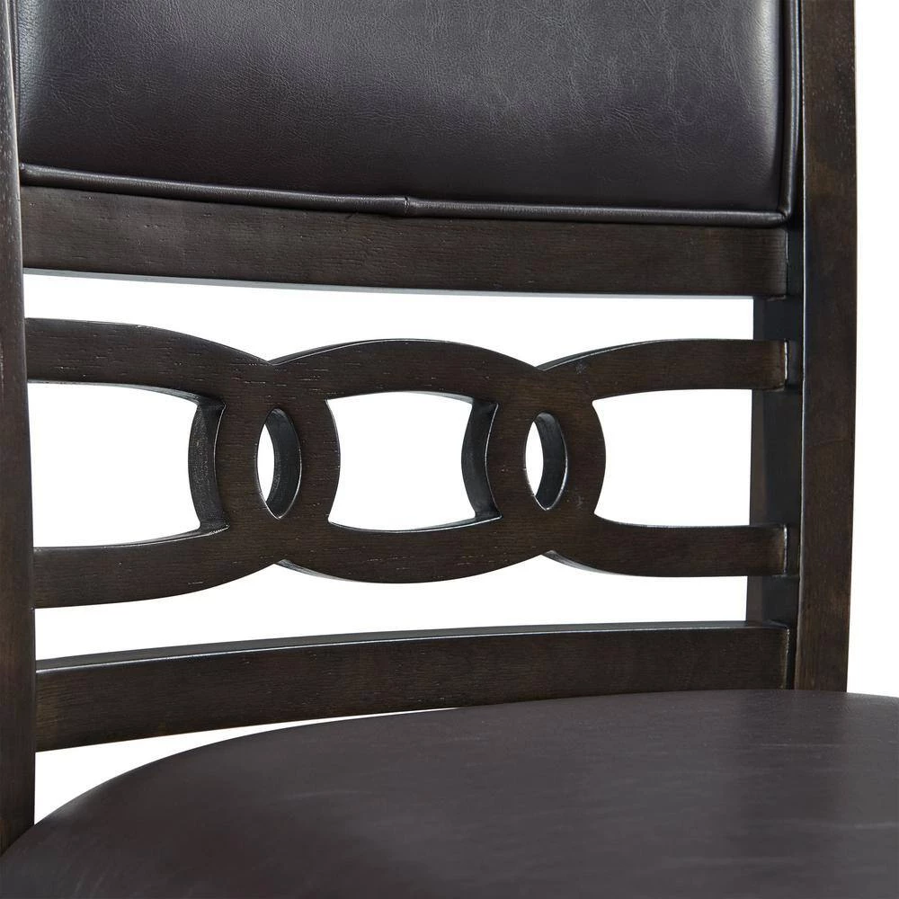 Taylor Standard Height Faux Leather Side Chair Set in Walnut by Picket House Furnishings 8 Taylor Standard Height Faux Leather Side Chair Set in Walnut by Picket House Furnishings - Image 8