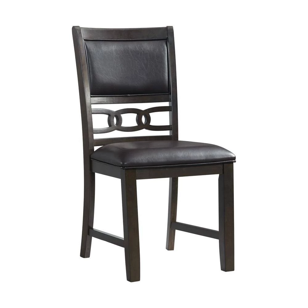 Taylor Standard Height Faux Leather Side Chair Set in Walnut by Picket House Furnishings 6 Taylor Standard Height Faux Leather Side Chair Set in Walnut by Picket House Furnishings - Image 6