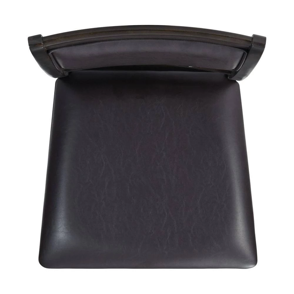 Taylor Standard Height Faux Leather Side Chair Set in Walnut by Picket House Furnishings 3 Taylor Standard Height Faux Leather Side Chair Set in Walnut by Picket House Furnishings - Image 3