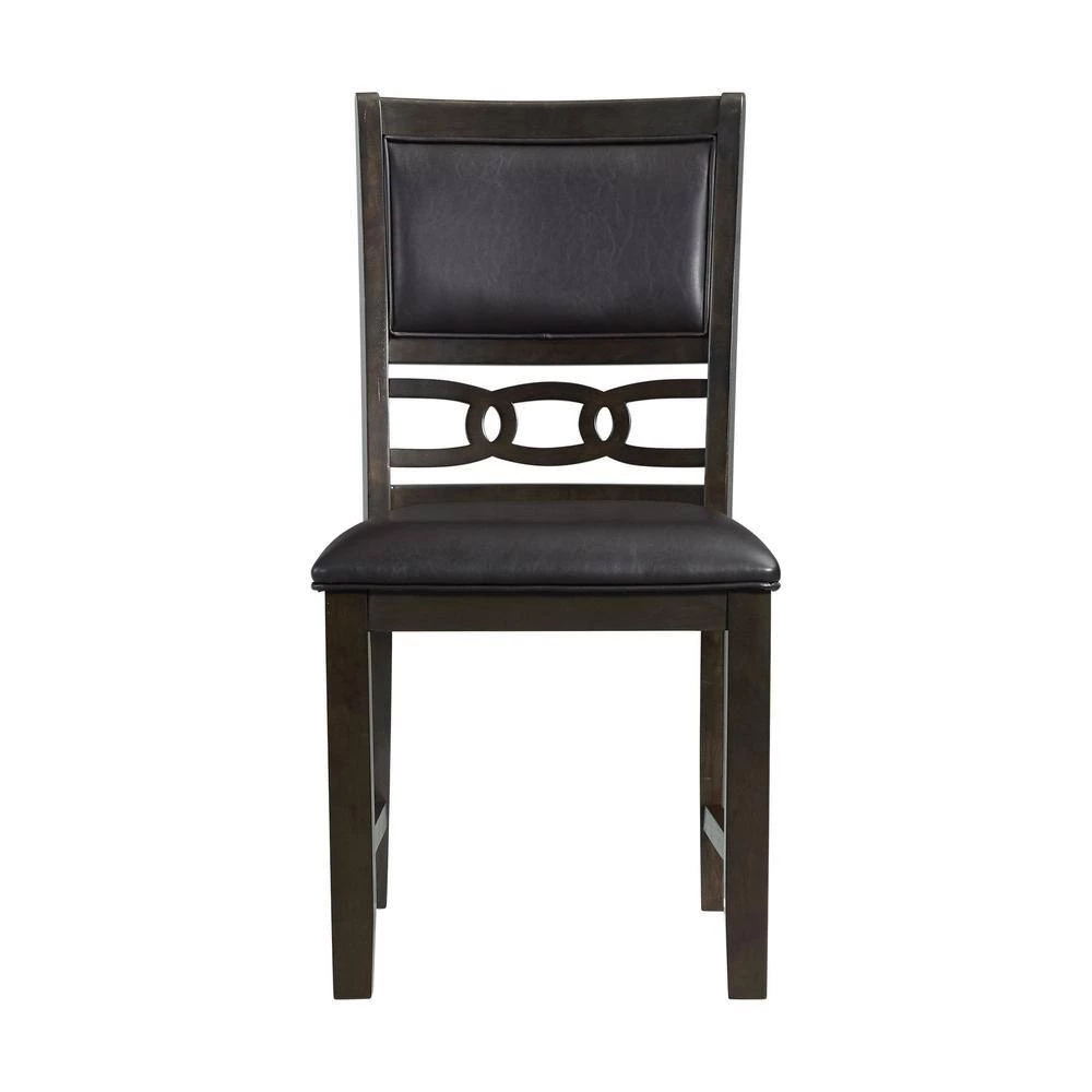 Taylor Standard Height Faux Leather Side Chair Set in Walnut by Picket House Furnishings 7 Taylor Standard Height Faux Leather Side Chair Set in Walnut by Picket House Furnishings - Image 7